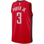 Maillot NBA Houston Rockets Kevin Porter JR 3 Nike 2022-23 Icon Edition Rouge Swingman - Homme